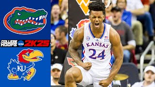 Florida vs Kansas l College Hoops 2K25 Simulation [upl. by Yerdua543]