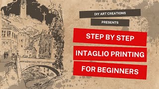 Step by step intaglio printing art diy printmaking diyartcreations [upl. by Gawen]