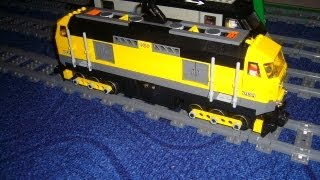 Lego Train 7939  ELok mit 6 Achsen und 2 Motoren [upl. by Atinwahs]