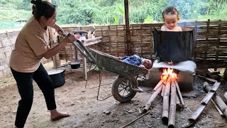 FULL VIDEO Harvesting vegetables ginger green onions beans to sell and taking care of my son [upl. by Leterg]