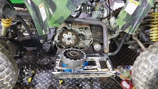 How to Replace a Clutch in 110cc 125cc Quad in 15 minutes [upl. by Yeta]