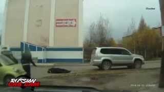 Russian Pedestrians Getting Hit and Run Over By Cars and Motorcycles Compilation Part 1 [upl. by Cathe821]