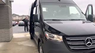 12 Passenger MercedesBenz Sprinter Van 2022 Walk Through [upl. by Loftus]