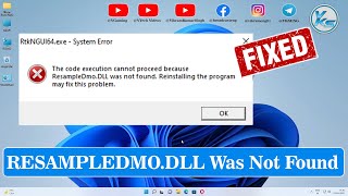 ✅ How To Fix RESAMPLEDMODLL Not Found or Missing in Windows 1110 [upl. by Melicent229]