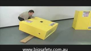 How to level your Justrite Flammable Goods Storage Cabinet [upl. by Occer322]