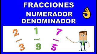 NUMERADOR Y DENOMINADOR DE UNA FRACCION [upl. by Notnilc826]