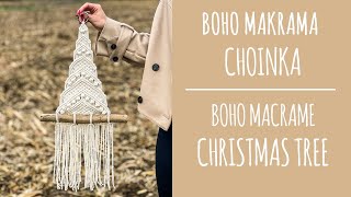 29 Makrama krok po kroku Boho choinka  DIY Macrame Boho christmas tree [upl. by Raknahs]