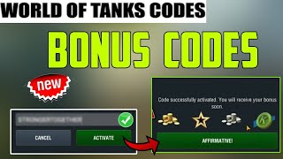 OCTOBER CODES ⚠️World Of Tanks Blitz Bonus Codes  WOT Blitz Codes  wot Codes 2024 [upl. by Attelahs567]