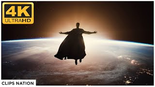 Superman Rising  Flight Scene  Zack Snyders Justice League  True 4K Ultra HD [upl. by Annaerda]