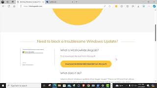 WUShowHide  how to use to hide KB5034441 [upl. by Yarg983]