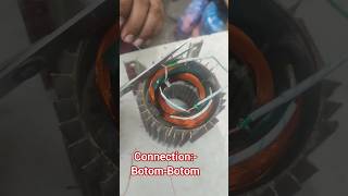 1HP tulupump motor connection with diagrammotor winding ytshorts shortvideo ytshorts [upl. by Autrey681]