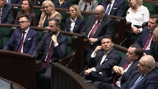 Pierwsze posiedzenie Sejmu Marszałkiem został Szymon Hołownia [upl. by Otero]