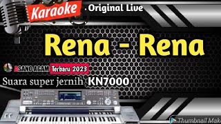 Rena  Rena  Karaoke Dangdut Drum Paling Asik HD Versi Live 2023 [upl. by Naujit]