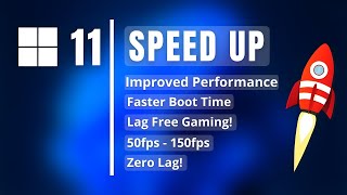 How to Make Windows 11 Faster  Speed Up Windows 11  Optimize Windows 11 for Gaming  2024 [upl. by Llorrad]