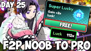 Day 25 Free Super Lucky Gamepass amp Secret Hack to MAX LEVEL UNITS  Anime Champions Noob To Pro [upl. by Sweatt283]