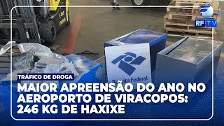 Edição Manhã  Receita Federal realiza maior apreensão de drogas do ano no Aeroporto de Viracopos [upl. by Redmond891]