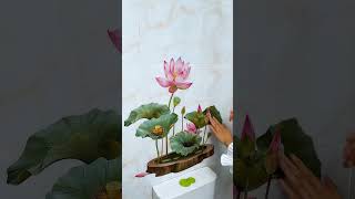 The Lotus Charmquot selfadhesive painting is aesthetically pleasing in the bathroom and the smooth [upl. by Oinotla623]