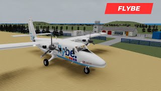 ROBLOX Airline Flight Review  Flybe  DHC6 Twin Otter [upl. by Elnora]