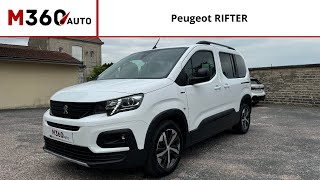 Présentation Peugeot Rifter Long BlueHDi 100 CH  SampS  BVM5  GTLine [upl. by Raddi]