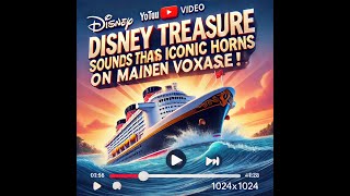 quotDisney Treasure suona le sue iconiche sirene nel viaggio inauguralequot [upl. by Motteo]