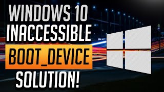 FIX INACCESSIBLEBOOTDEVICE Windows 108 2024 [upl. by Zolly]