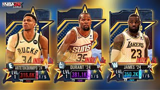 FREE PG BRON SF GIANNIS ftIN THE NEW ALL STAR 2024 THEME NBA 2K MOBILE [upl. by Ahseinaj]