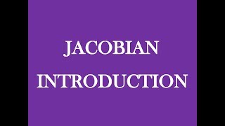 Engineering mathematics unit 2 part 5  Jacobian introduction in tamil [upl. by Anerahs]