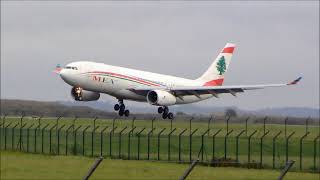 Airbus A330200 MEA Airlines landing at Paris Roissy Charles de Gaulle Airport [upl. by Lleznod196]