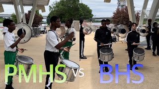 MUST WATCH DRUMLINE BATTLE  Peabody Warhorses 🐎 VS Bolton Bears 🐻 [upl. by Nadnarb]