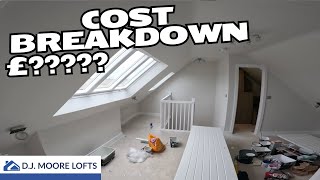 Loft Conversion Cost Breakdown £ [upl. by Nnylyam577]