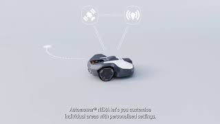 Husqvarna Automower® NERA – boundary wire free robotic lawn mowers [upl. by Suisyola]