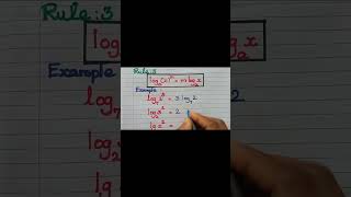 Rules of Logarithms Part 2 logarithms IGCSE OLevel Add Maths Logshortsfeed maths Basic [upl. by Yennek919]