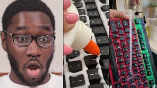 Reacting to INSANE Keyboard Tiktoks [upl. by Agostino236]