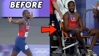 Noah Lyles Needs Wheelchair After Losing 200m Final with COVID Dangerous [upl. by Kulda]