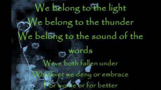 We belong Lyrics [upl. by Eniladam]