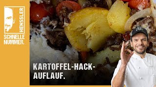 Schnelles KartoffelHackAuflauf Rezept von Steffen Henssler [upl. by Ainoyek796]