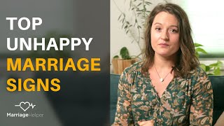 Top 3 Unhappy Marriage Signs  Painful But Noteworthy [upl. by Ber]