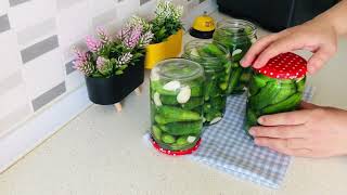 TURKISH STYLE GHERKİN PICKLE RECIPE 🧿 PICKLE RECIPES 🎯 [upl. by Klimesh]