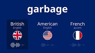 3 ways of saying the word garbage [upl. by Anaihk526]