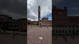 View of Piazza del Campo Siena Italy virtualtravel travel treadmillwalks italytravel [upl. by Frymire]