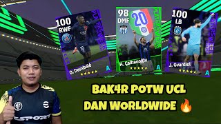 BAK4R POTW UCL DAN WORLDWIDE POTW UCL BANYAK PLAYER PADU EFOOTBALL 2024 MOBILE [upl. by Merrie]