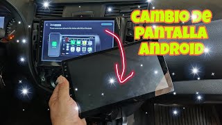 Actualización de pantalla android NP300 Frontier Navara reutiliza biseles [upl. by Awram]