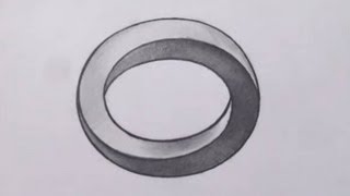 How To Draw a Three Dimensional Oval  Optical Illusion [upl. by Westbrooke]