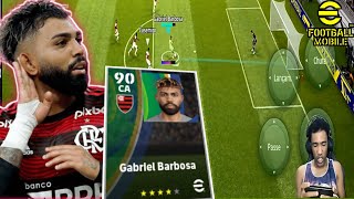 GAMEPLAY com GABRIEL BARBOSA HOMEM com CARA com CORAÇÃO efootball 2023 mobile [upl. by Nnaarual]