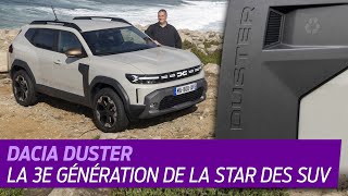 Nouveau Dacia DUSTER 2024 A bord du SUV star de 3e génération [upl. by Aninaj320]