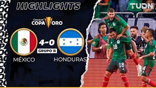 Resumen y goles  México 40 Honduras  Copa Oro 2023  TUDN [upl. by Yhotmit909]