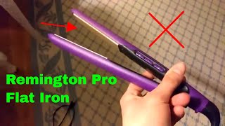 How To Use Remington Pro Ceramic Flat Iron Review [upl. by Acir]