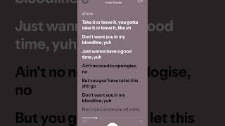 bloodlinesong liricsstatus short musiclyrics arianagrande [upl. by Dyann700]