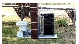 Updrop toilet waterless urine diversion dry eco friendly no chemicals odorless self cleaning [upl. by Harriman]