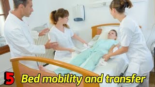 Bed Mobility and Transfer techniques  Patient Positioning amp Exercises  Stroke  Spinal Cord Injury [upl. by Kcub]